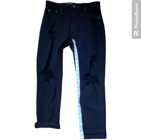 Madden Girl Black Destroyed Mom Jeans - Picture 8 of 8